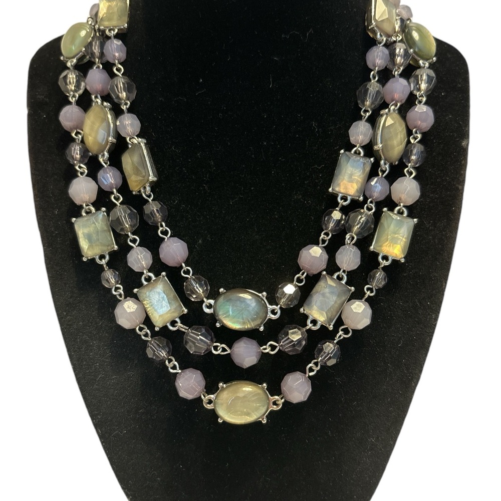 Premier Design Silver Tone ‘Shadows’ Layered Necklace Set